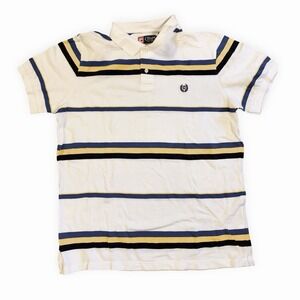 Preppy Ralph Lauren Chaos Striped Polo Golf Shirt Men's L 100% Cotton